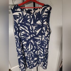 Ronni Nicole Blue and White Sheath Dress for Resort Wear